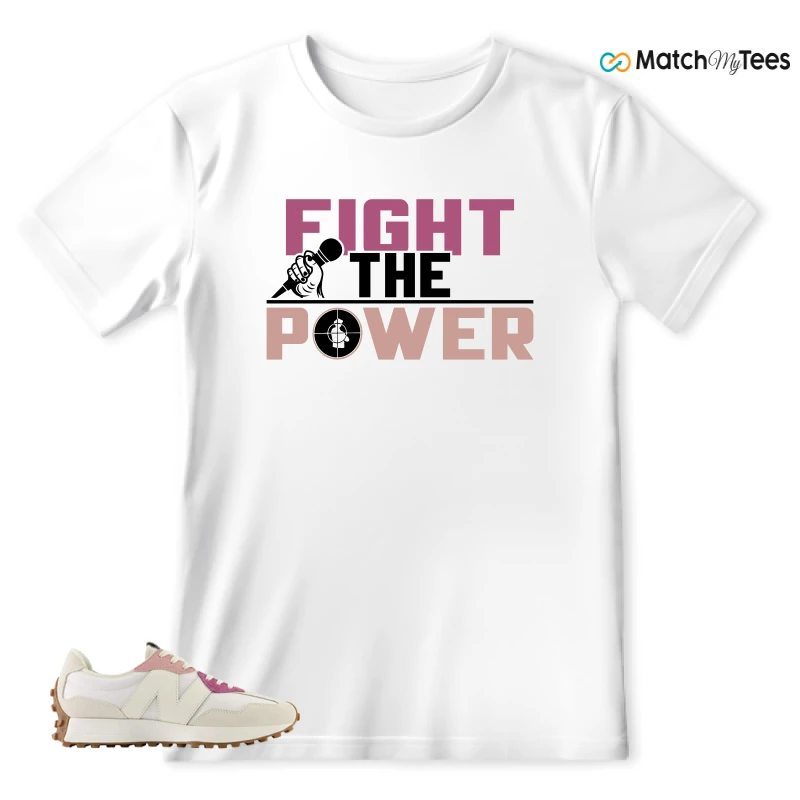 NEW BALANCE 327 CALIA WHITE PINK PINK SNEAKER Matching Tees t-shirt
