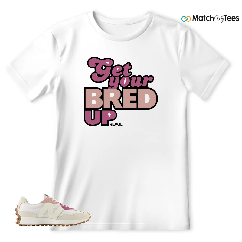 NEW BALANCE 327 CALIA WHITE PINK PINK SNEAKER Matching Tees t-shirt