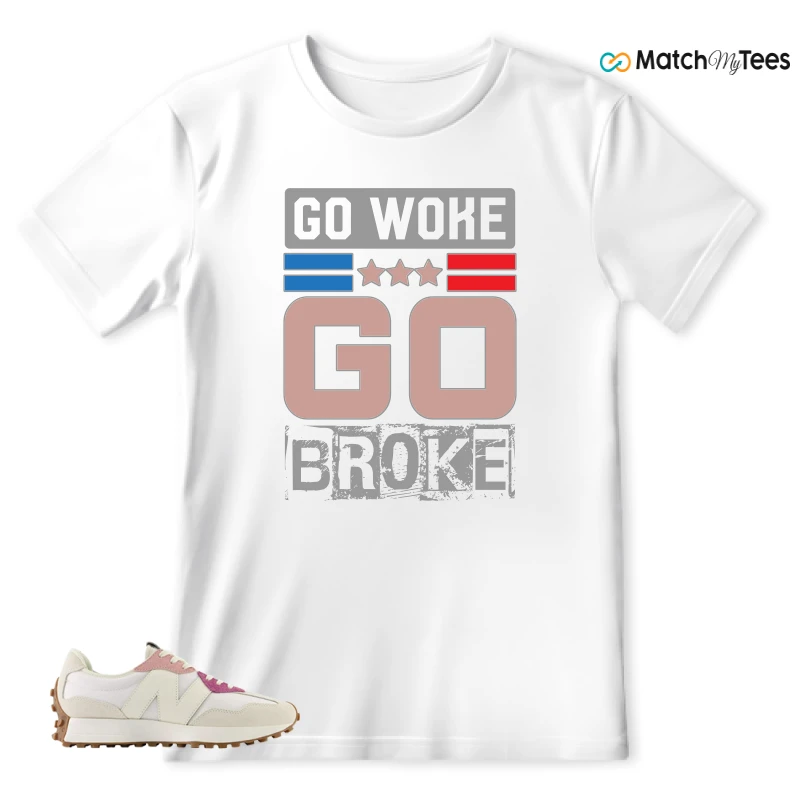 NEW BALANCE 327 CALIA WHITE PINK PINK SNEAKER Matching Tees t-shirt