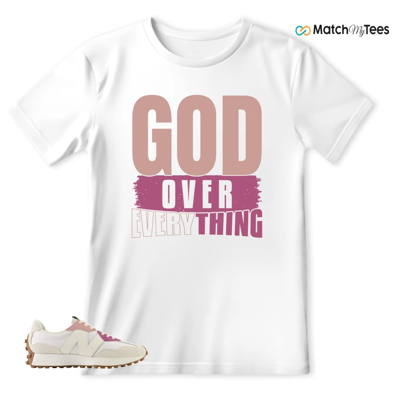 NEW BALANCE 327 CALIA WHITE PINK PINK SNEAKER Matching Tees t-shirt