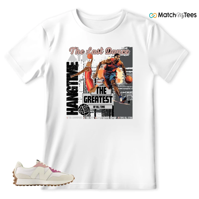 NEW BALANCE 327 CALIA WHITE PINK PINK SNEAKER Matching Tees t-shirt