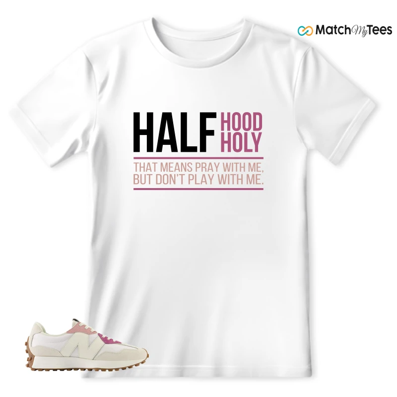 NEW BALANCE 327 CALIA WHITE PINK PINK SNEAKER Matching Tees t-shirt