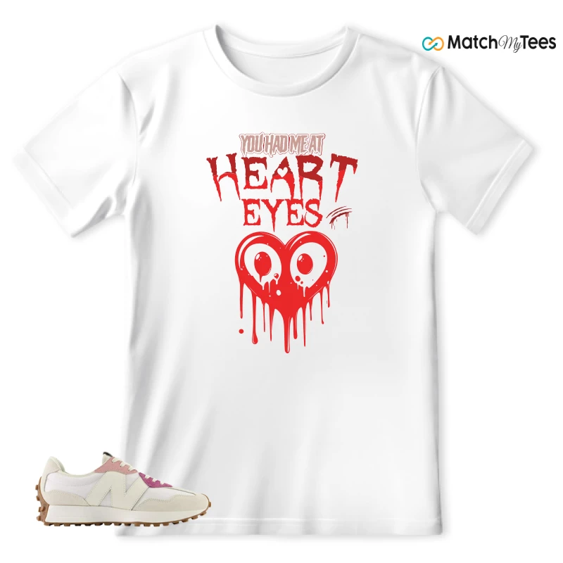 NEW BALANCE 327 CALIA WHITE PINK PINK SNEAKER Matching Tees t-shirt