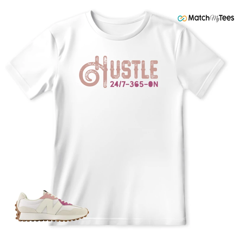 NEW BALANCE 327 CALIA WHITE PINK PINK SNEAKER Matching Tees t-shirt