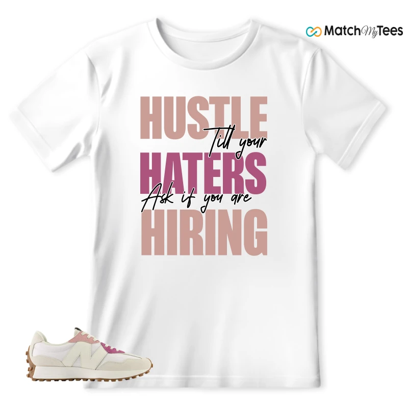 NEW BALANCE 327 CALIA WHITE PINK PINK SNEAKER Matching Tees t-shirt