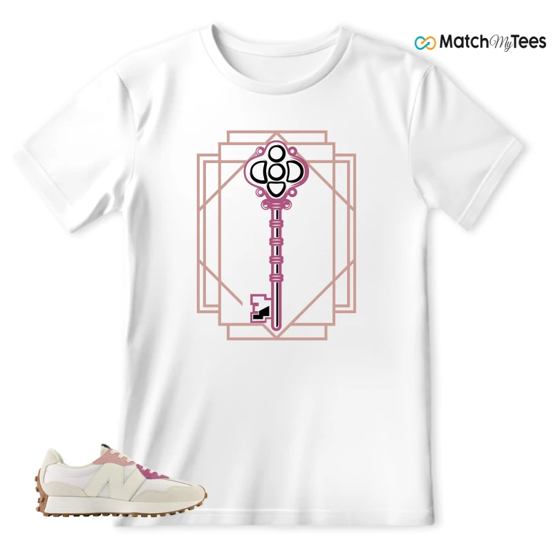 NEW BALANCE 327 CALIA WHITE PINK PINK SNEAKER Matching Tees t-shirt