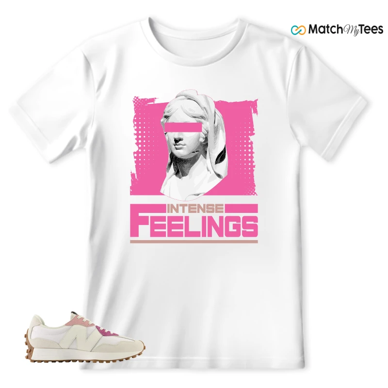 NEW BALANCE 327 CALIA WHITE PINK PINK SNEAKER Matching Tees t-shirt