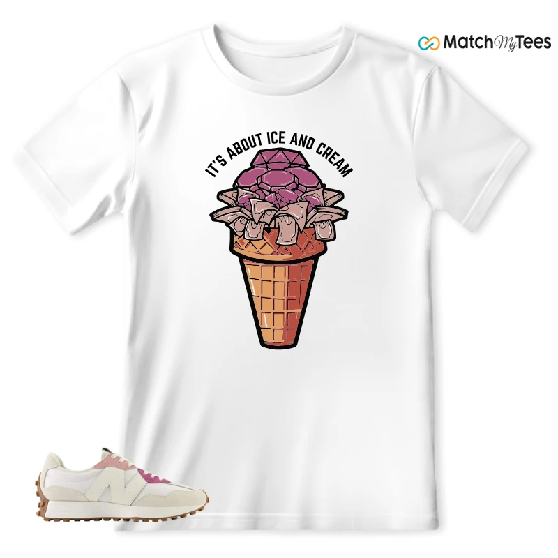NEW BALANCE 327 CALIA WHITE PINK PINK SNEAKER Matching Tees t-shirt