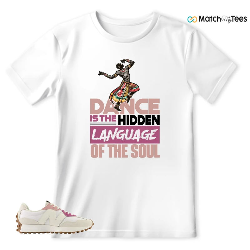 NEW BALANCE 327 CALIA WHITE PINK PINK SNEAKER Matching Tees T-shirt for Men