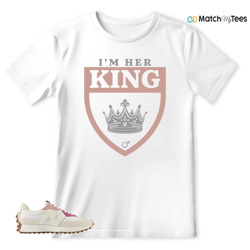 NEW BALANCE 327 CALIA WHITE PINK PINK SNEAKER Matching Tees t-shirt