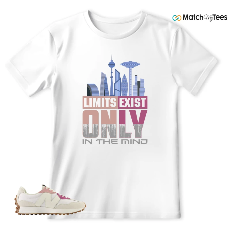 NEW BALANCE 327 CALIA WHITE PINK PINK SNEAKER Matching Tees t-shirt