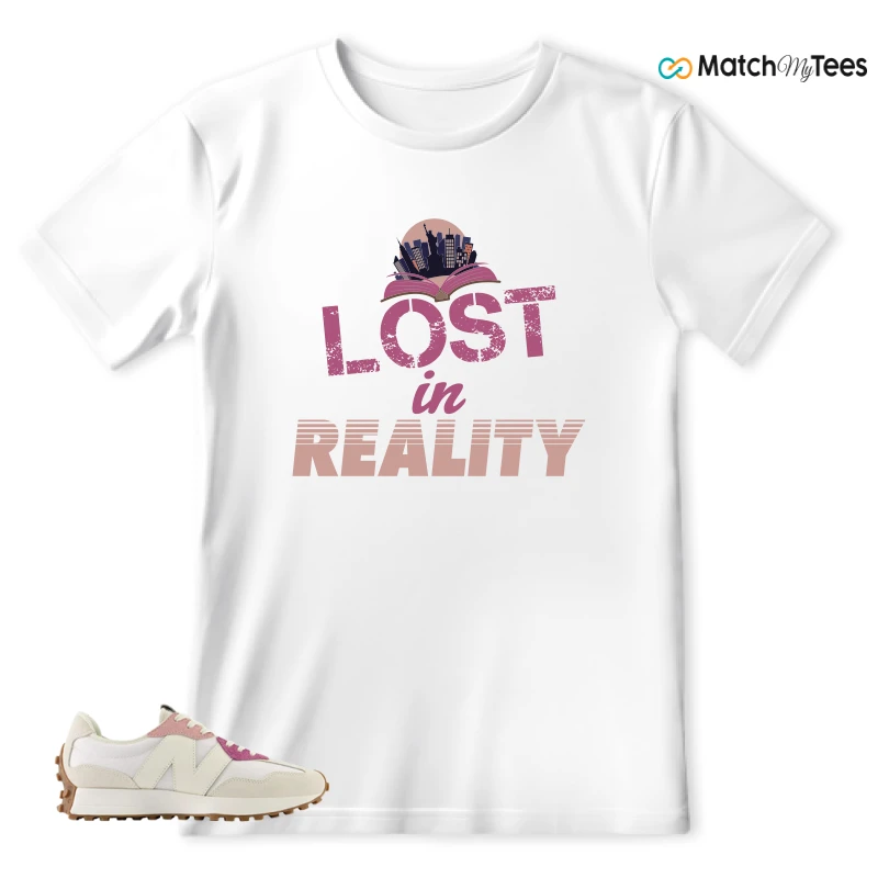NEW BALANCE 327 CALIA WHITE PINK PINK SNEAKER Matching Tees t-shirt
