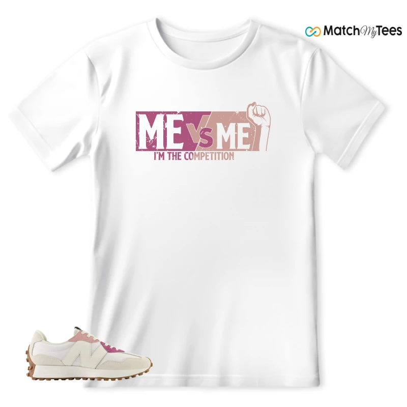 NEW BALANCE 327 CALIA WHITE PINK PINK SNEAKER Matching Tees t-shirt