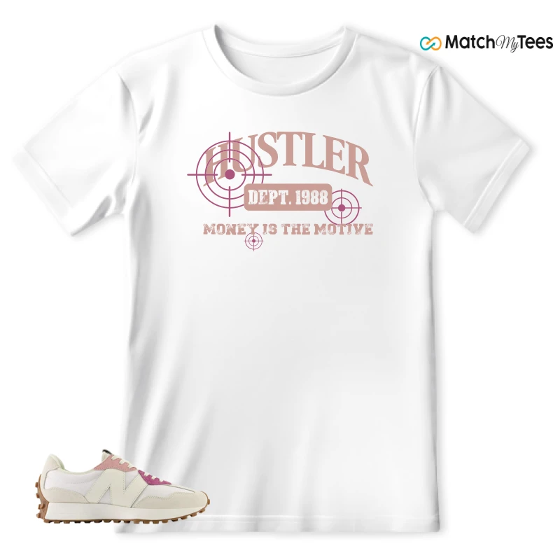 NEW BALANCE 327 CALIA WHITE PINK PINK SNEAKER Matching Tees t-shirt