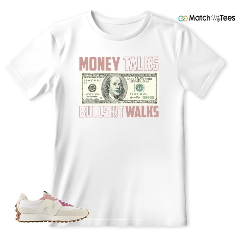 NEW BALANCE 327 CALIA WHITE PINK PINK SNEAKER Matching Tees t-shirt
