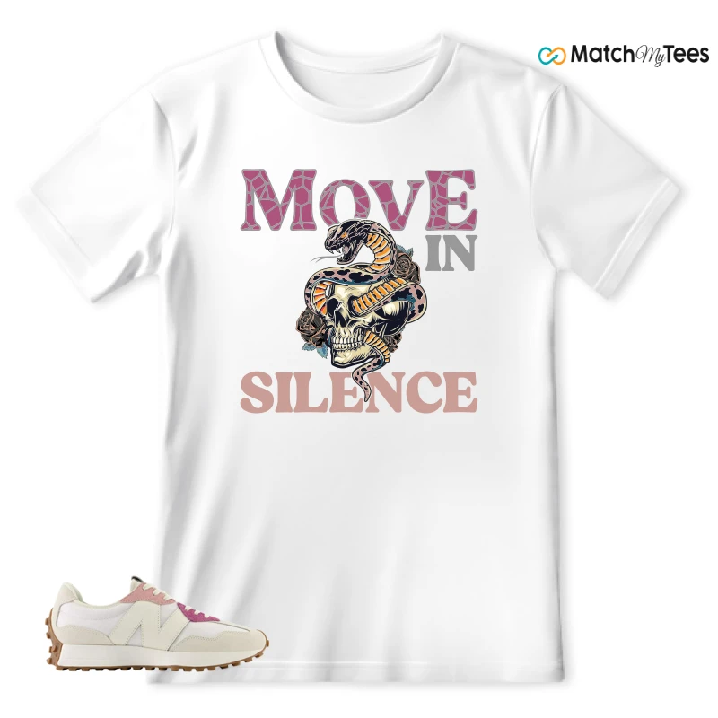 NEW BALANCE 327 CALIA WHITE PINK PINK SNEAKER Matching Tees t-shirt