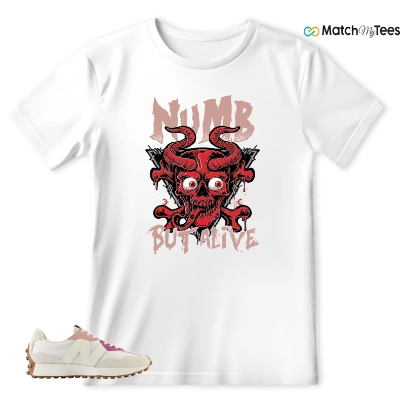 NEW BALANCE 327 CALIA WHITE PINK PINK SNEAKER Matching Tees t-shirt
