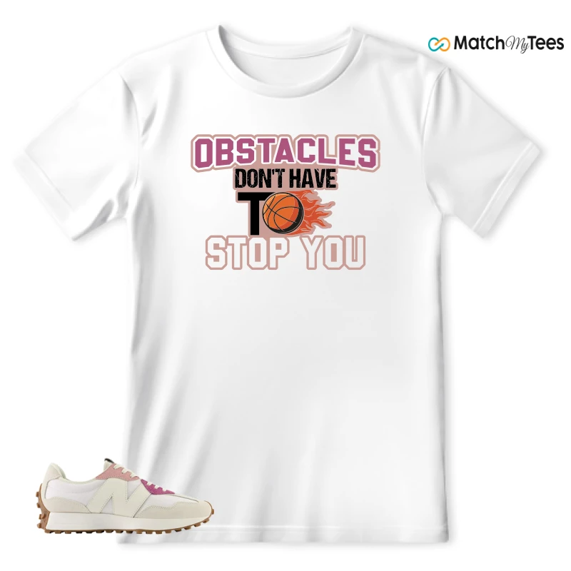 NEW BALANCE 327 CALIA WHITE PINK PINK SNEAKER Matching Tees t-shirt
