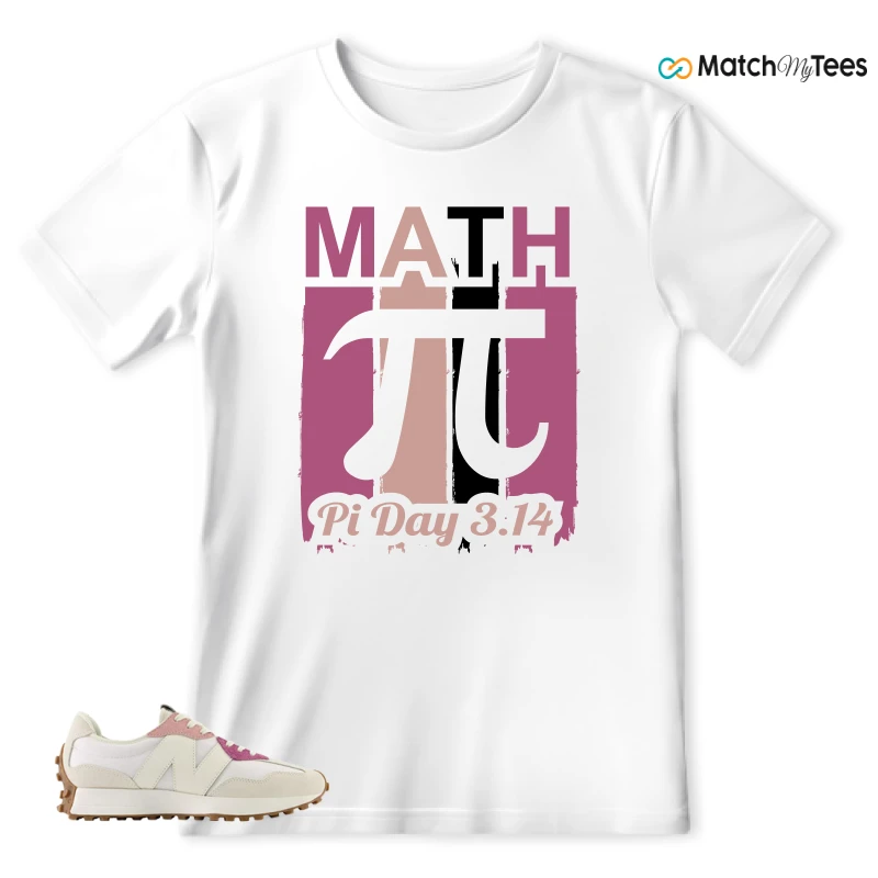 NEW BALANCE 327 CALIA WHITE PINK PINK SNEAKER Matching Tees t-shirt