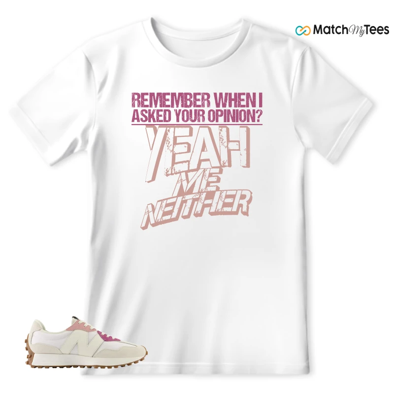 NEW BALANCE 327 CALIA WHITE PINK PINK SNEAKER Matching Tees T-shirt for Men