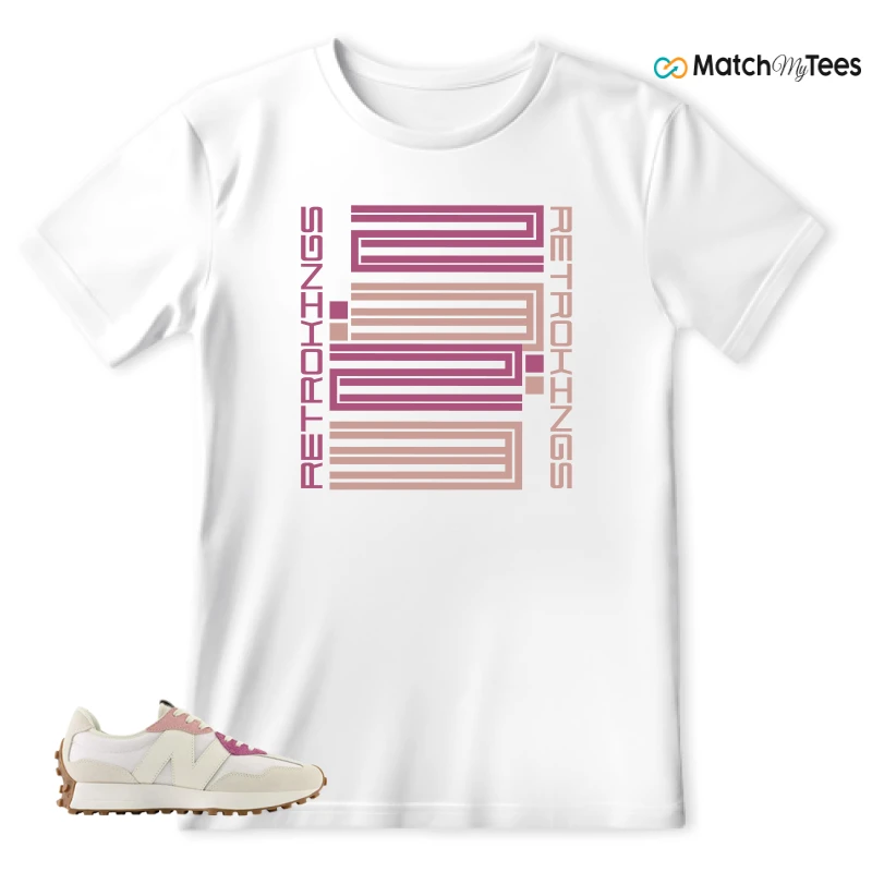 NEW BALANCE 327 CALIA WHITE PINK PINK SNEAKER Matching Tees t-shirt