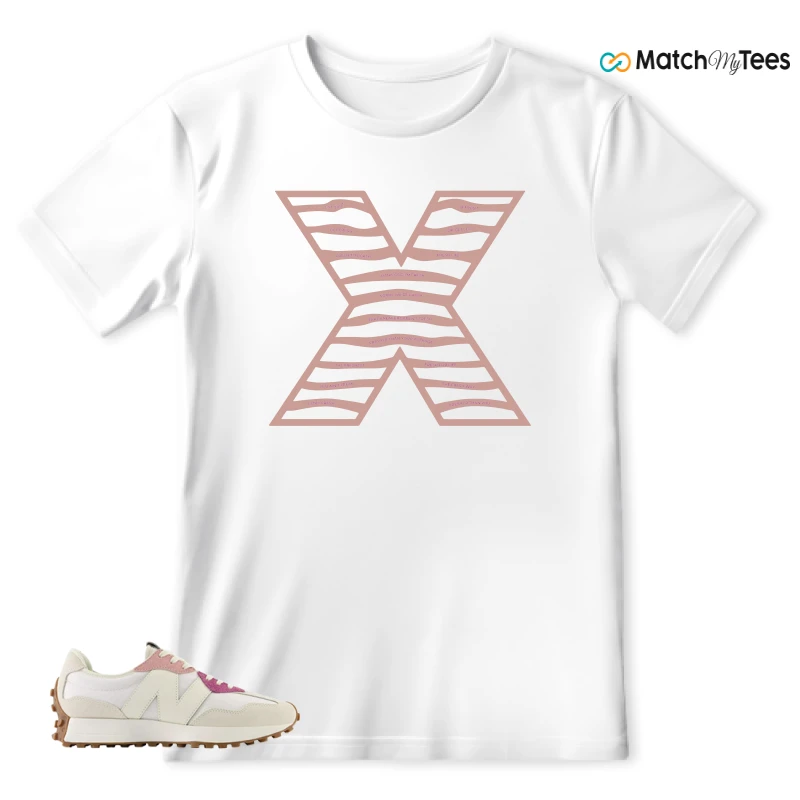 NEW BALANCE 327 CALIA WHITE PINK PINK SNEAKER Matching Tees t-shirt