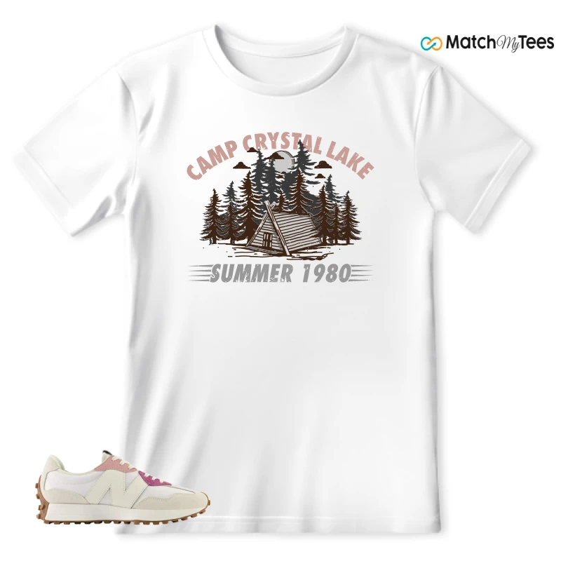 NEW BALANCE 327 CALIA WHITE PINK PINK SNEAKER Matching Tees t-shirt