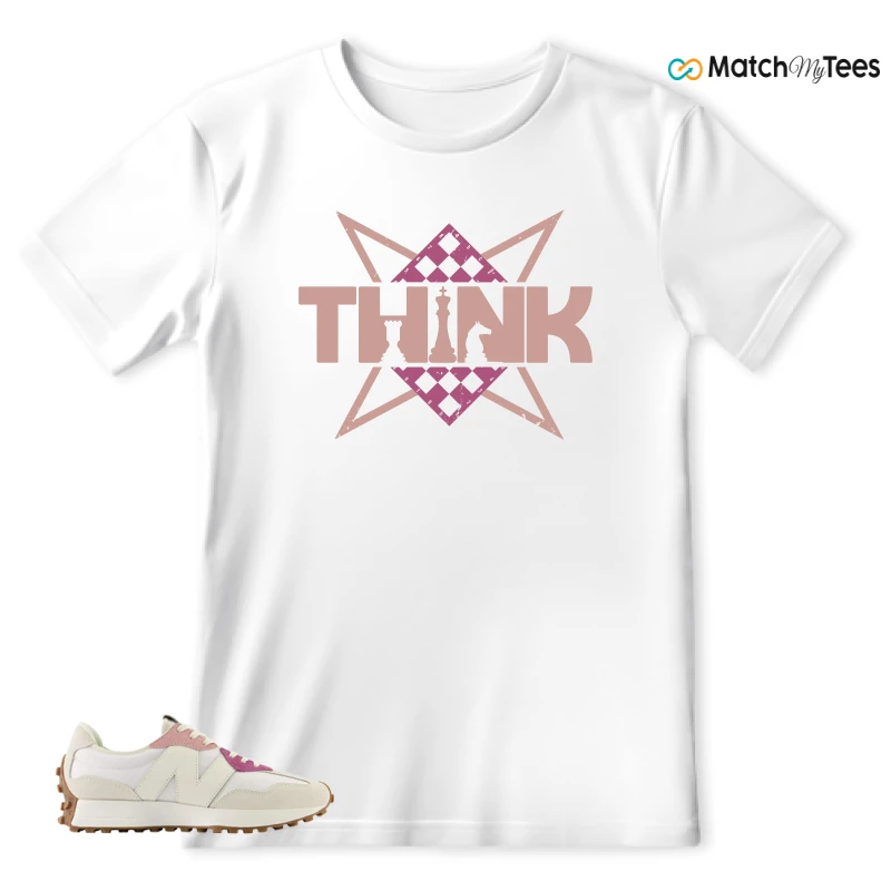 NEW BALANCE 327 CALIA WHITE PINK PINK SNEAKER Matching Tees T-shirt for Men