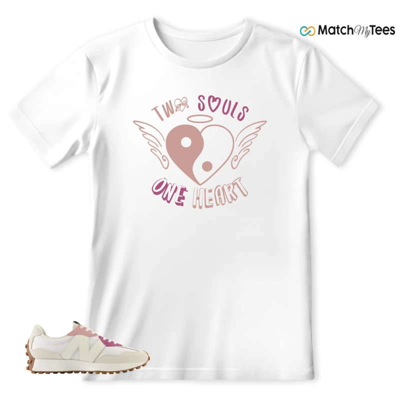 NEW BALANCE 327 CALIA WHITE PINK PINK SNEAKER Matching Tees t-shirt