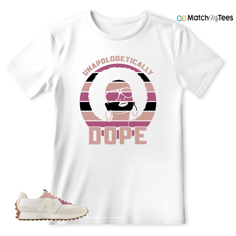 NEW BALANCE 327 CALIA WHITE PINK PINK SNEAKER Matching Tees t-shirt