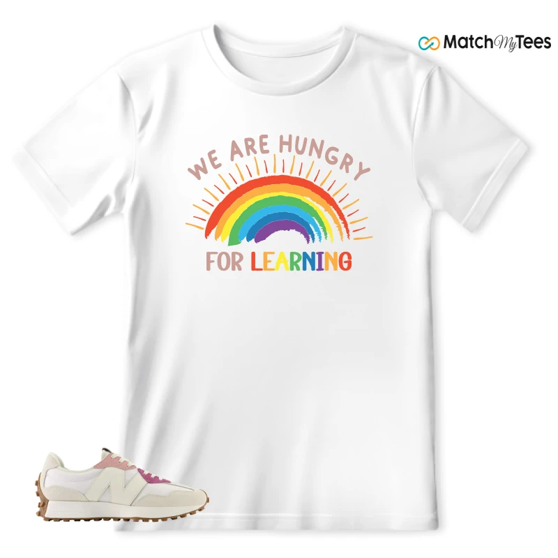 NEW BALANCE 327 CALIA WHITE PINK PINK SNEAKER Matching Tees t-shirt
