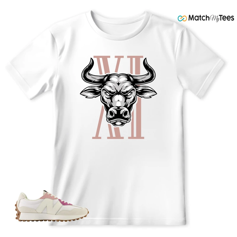 NEW BALANCE 327 CALIA WHITE PINK PINK SNEAKER Matching Tees t-shirt