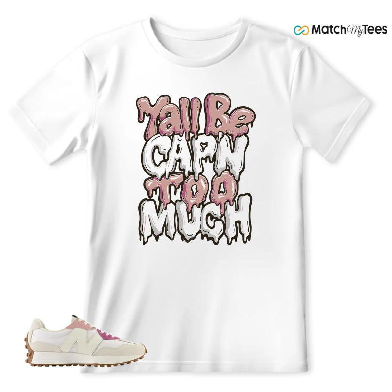 NEW BALANCE 327 CALIA WHITE PINK PINK SNEAKER Matching Tees t-shirt