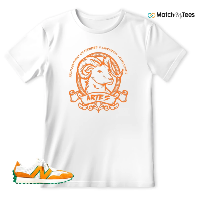 NEW BALANCE 327 CASABLANCA ORANGE SNEAKER Matching Tees t-shirt