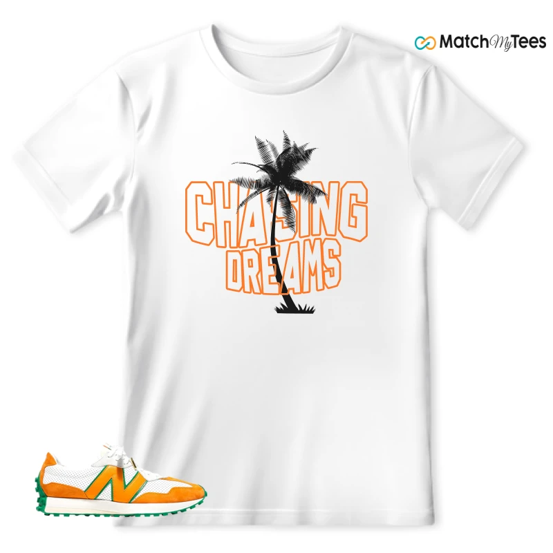NEW BALANCE 327 CASABLANCA ORANGE SNEAKER Matching Tees T-shirt for Men