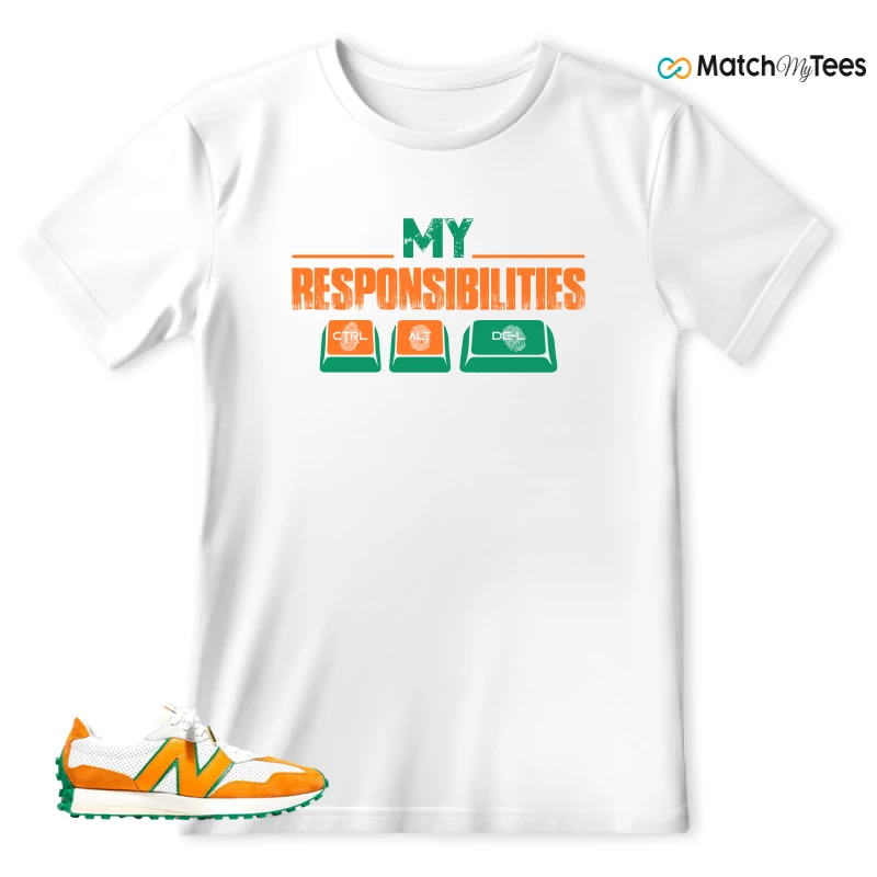 NEW BALANCE 327 CASABLANCA ORANGE SNEAKER Matching Tees t-shirt