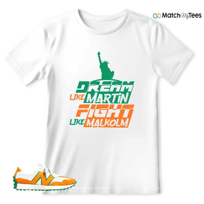NEW BALANCE 327 CASABLANCA ORANGE SNEAKER Matching Tees t-shirt
