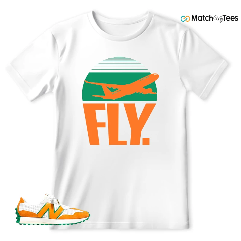 NEW BALANCE 327 CASABLANCA ORANGE SNEAKER Matching Tees t-shirt
