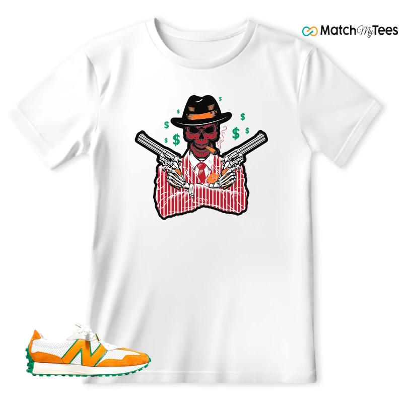 NEW BALANCE 327 CASABLANCA ORANGE SNEAKER Matching Tees t-shirt