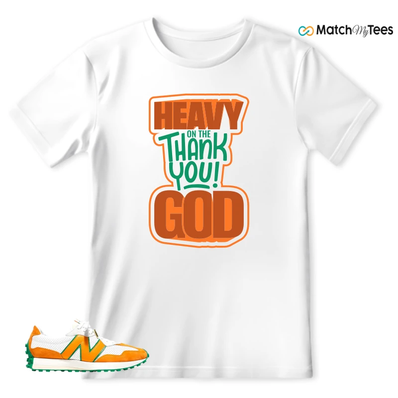 NEW BALANCE 327 CASABLANCA ORANGE SNEAKER Matching Tees t-shirt