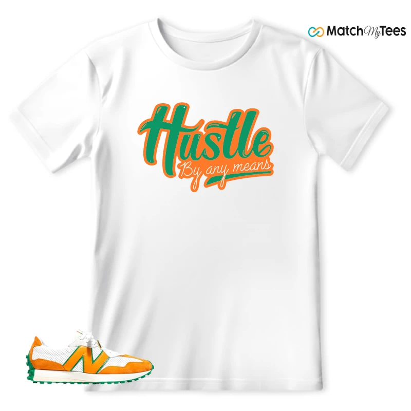 NEW BALANCE 327 CASABLANCA ORANGE SNEAKER Matching Tees t-shirt