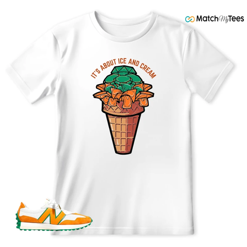 NEW BALANCE 327 CASABLANCA ORANGE SNEAKER Matching Tees t-shirt
