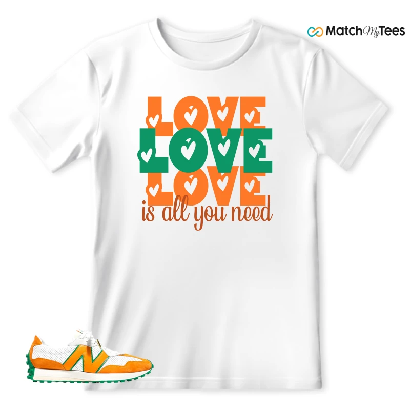 NEW BALANCE 327 CASABLANCA ORANGE SNEAKER Matching Tees t-shirt