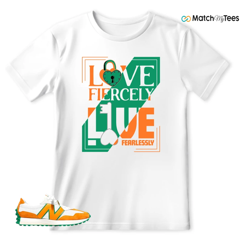 NEW BALANCE 327 CASABLANCA ORANGE SNEAKER Matching Tees t-shirt