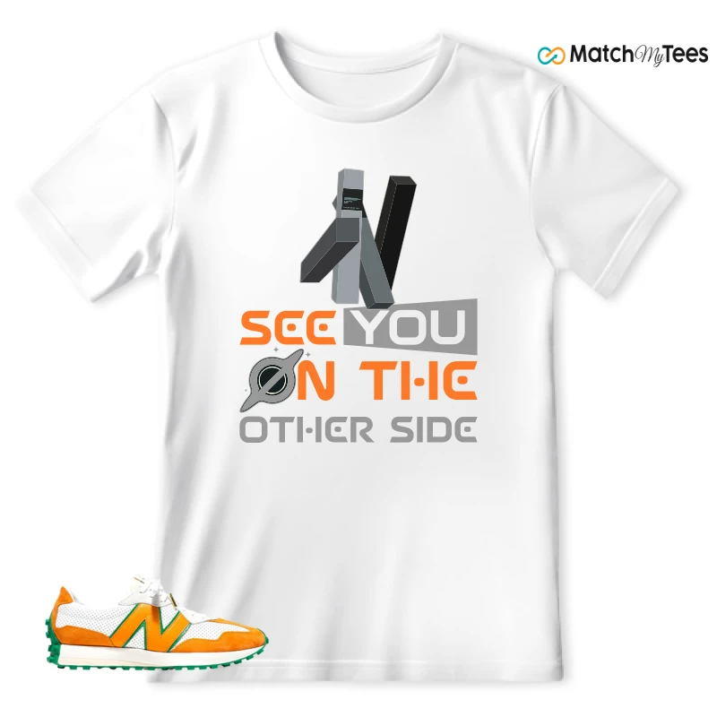 NEW BALANCE 327 CASABLANCA ORANGE SNEAKER Matching Tees t-shirt