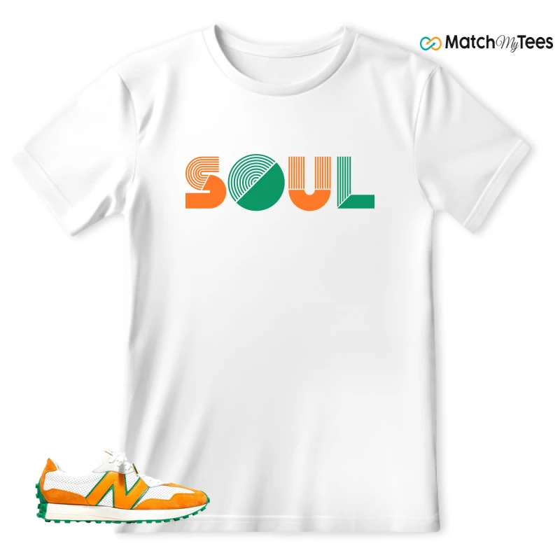 NEW BALANCE 327 CASABLANCA ORANGE SNEAKER Matching Tees t-shirt