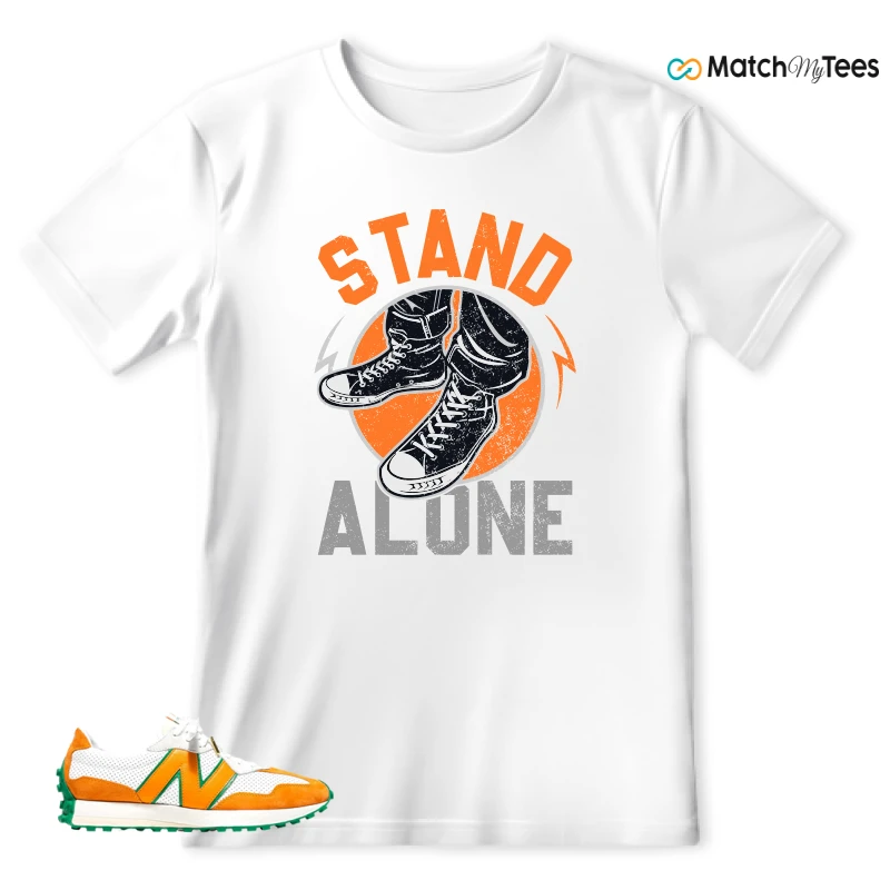 NEW BALANCE 327 CASABLANCA ORANGE SNEAKER Matching Tees t-shirt