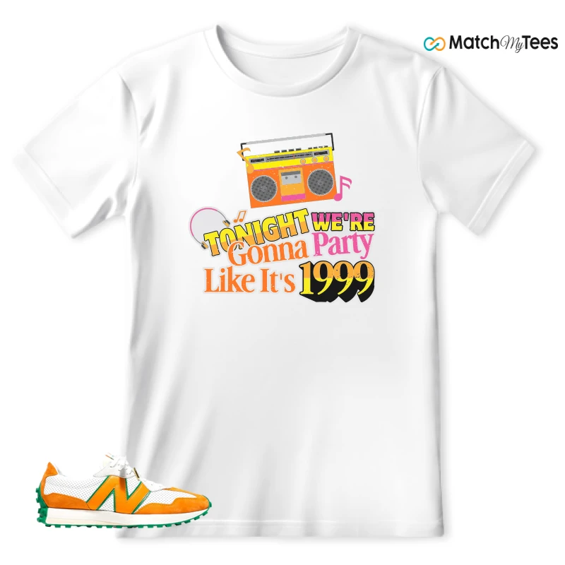 NEW BALANCE 327 CASABLANCA ORANGE SNEAKER Matching Tees t-shirt