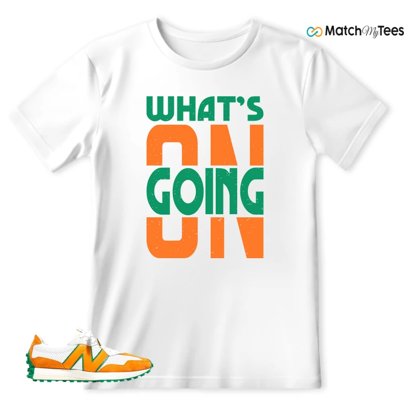NEW BALANCE 327 CASABLANCA ORANGE SNEAKER Matching Tees t-shirt