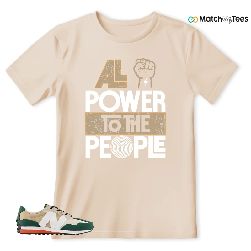 NEW BALANCE 327 INCENSE NIGHTWATCH GREEN SNEAKER Matching Tees t-shirt